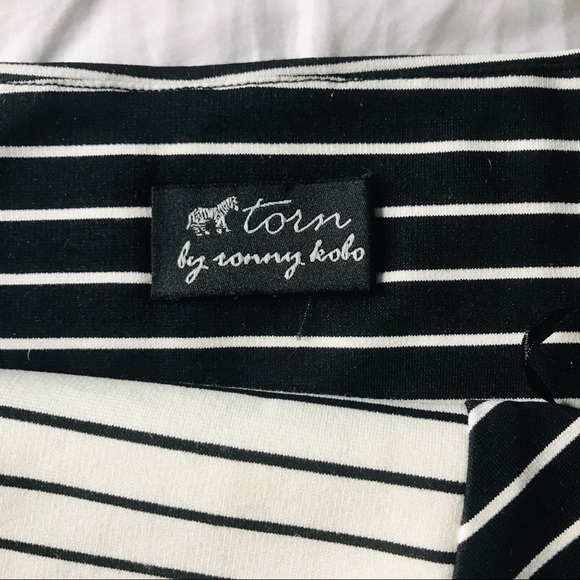 Women’s Torn by Ronny Kobo Striped Mini Skirt - Picture 5 of 10